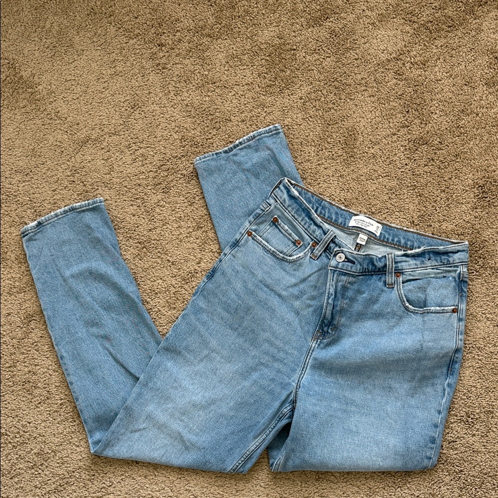 Abercrombie & Fitch Light Blue Straight Leg Jeans